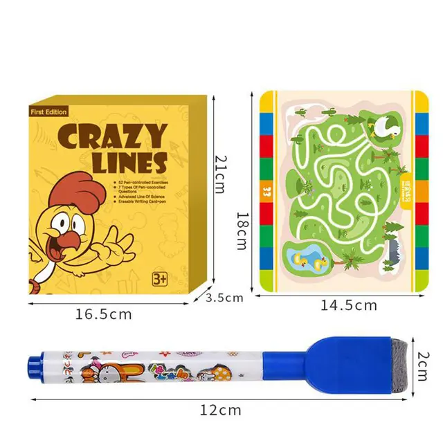 Crazy Lines for Toddlers Writing practice