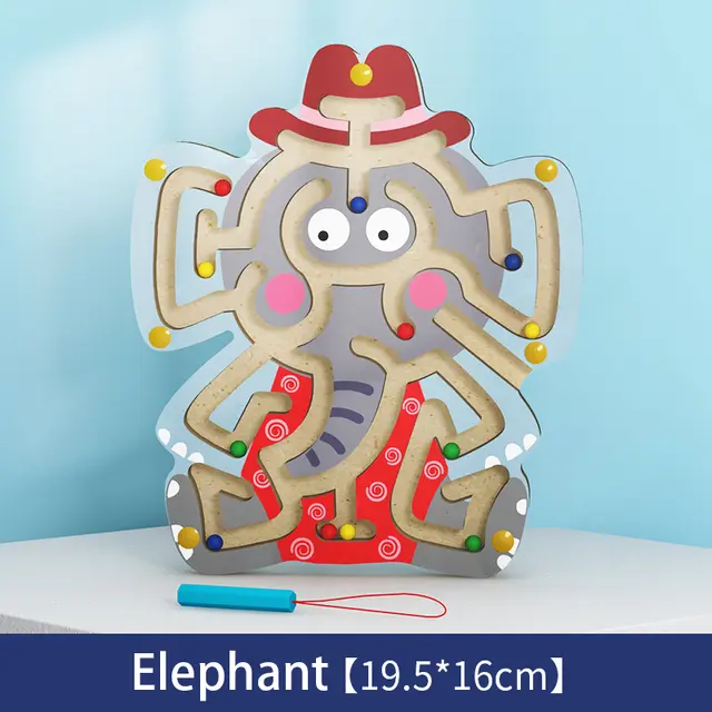 Magnetic Maze Game in Animal Shapes