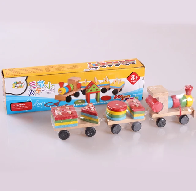 Wooden Shapes Train