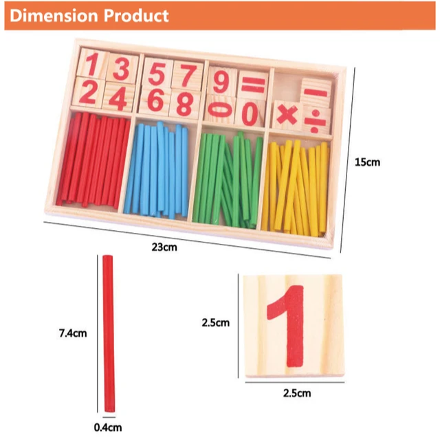 Wooden Mathematic Sticks