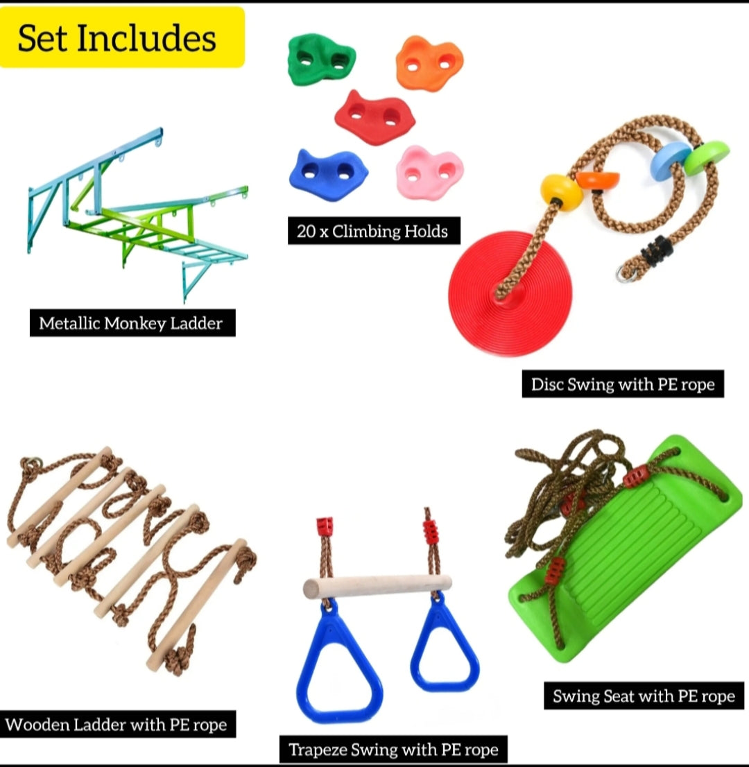 Ultimate Indoor Adventure Playset for Kids – Swing, Climb & Play
