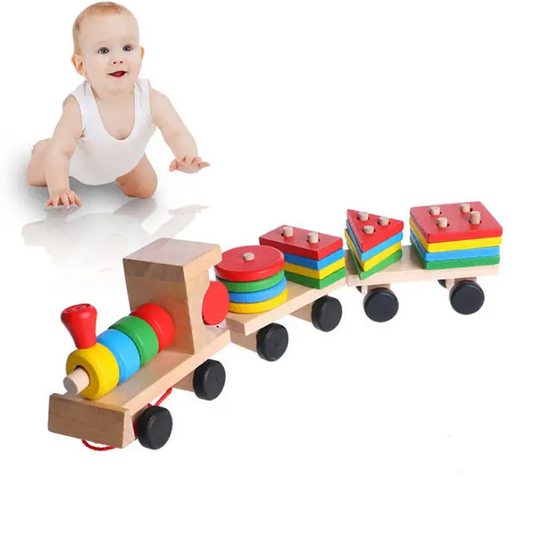 Wooden Shapes Train