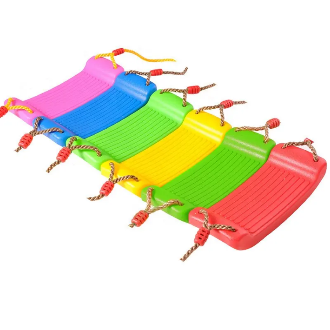 Premium Kids Plastic Swing Seat with Strong PE Rope – Safe Indoor & Outdoor Hanging Swing