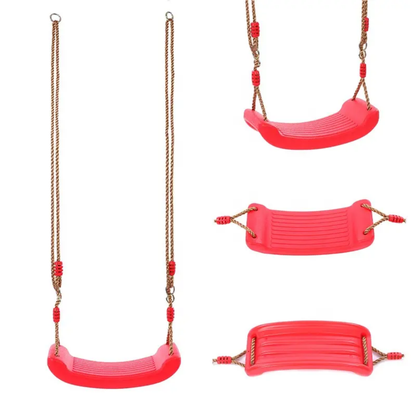 Premium Kids Plastic Swing Seat with Strong PE Rope – Safe Indoor & Outdoor Hanging Swing