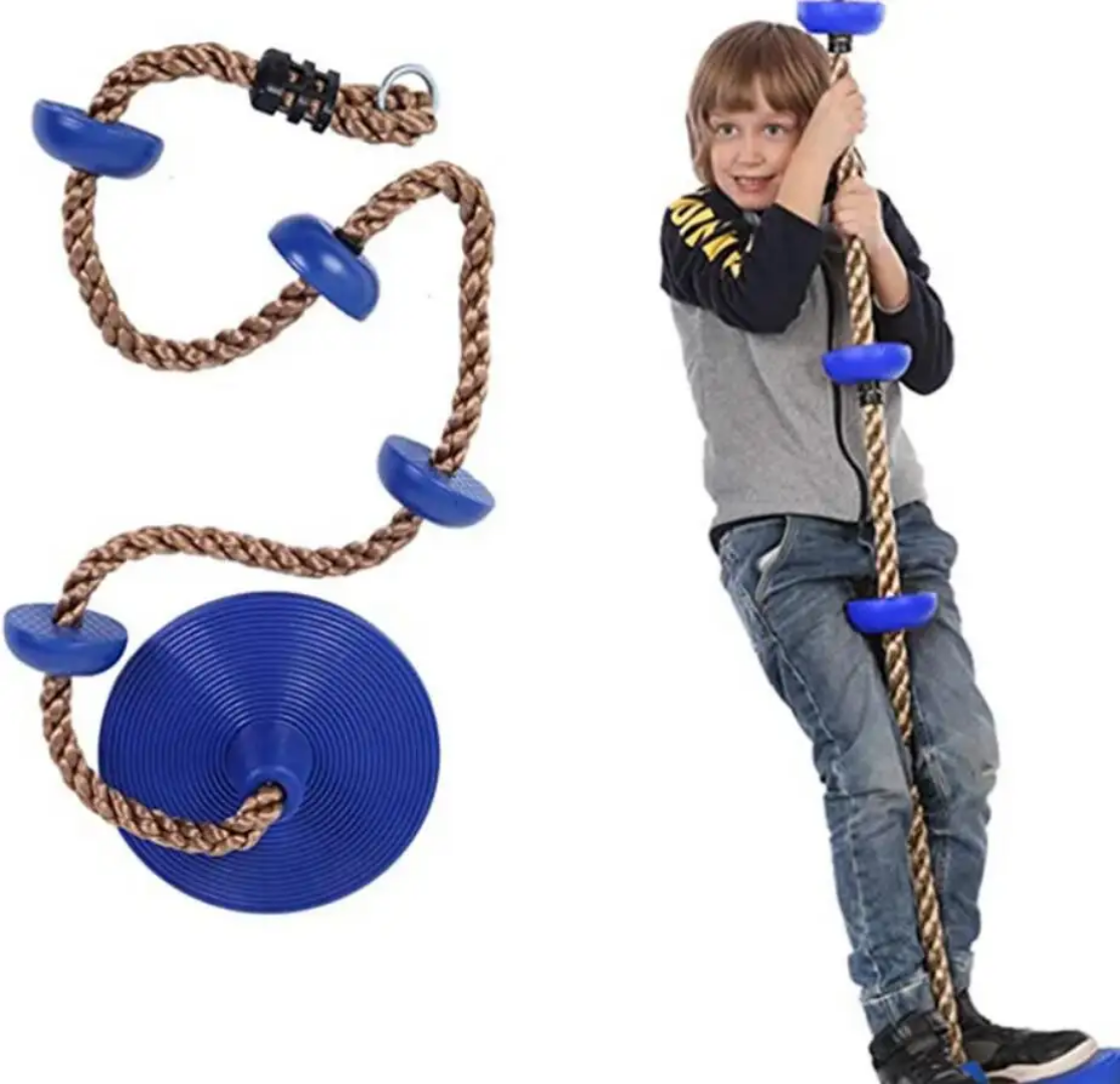 Premium High Strength Rope Disc Swing – Safe Outdoor Adventure Swing for Kids