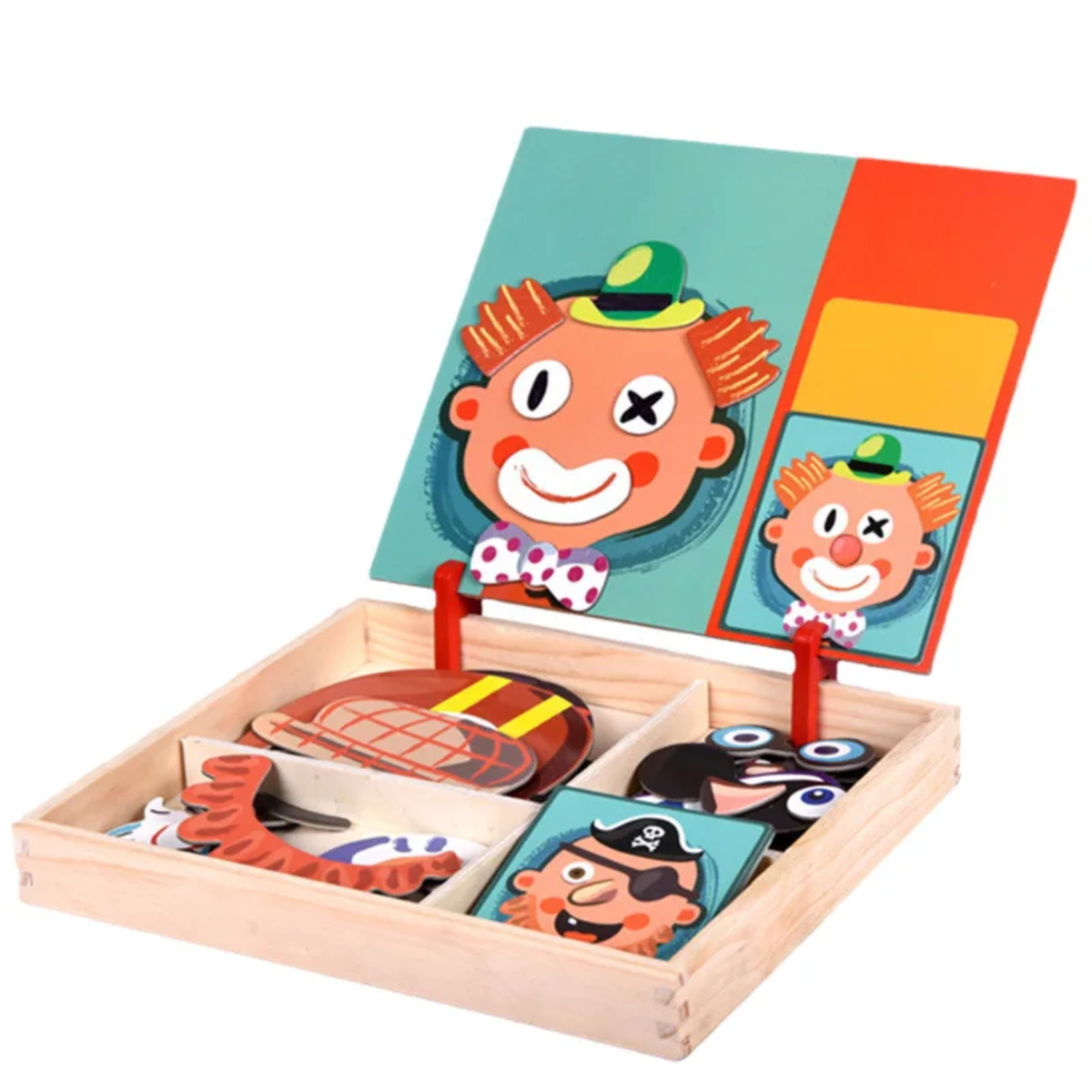 Magnetic Puzzle Mask 12 pcs Toy for Kids Educational Brain Game