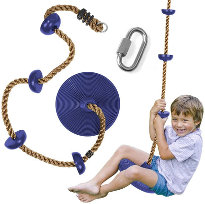 Premium High Strength Rope Disc Swing – Safe Outdoor Adventure Swing for Kids