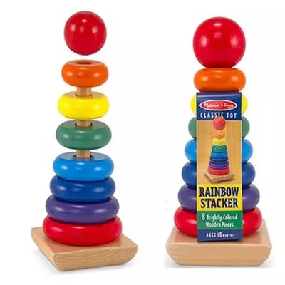 Wooden Rainbow Tower