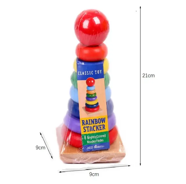 Wooden Rainbow Tower