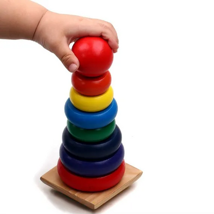 Wooden Rainbow Tower