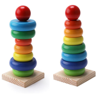 Wooden Rainbow Tower