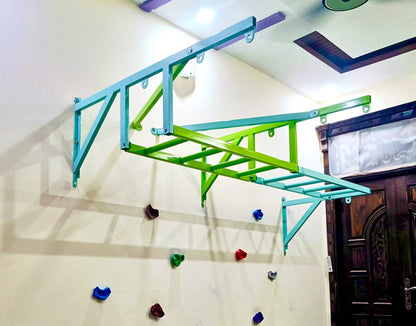 Kids Indoor Playset Frame with Monkey Ladder – Strong Metal Structure