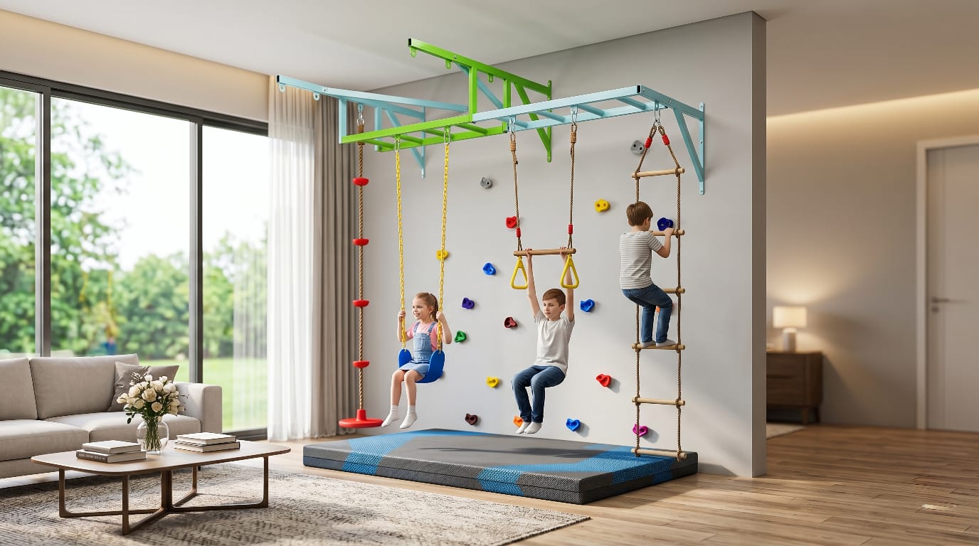 Ultimate Indoor Adventure Playset for Kids – Swing, Climb & Play